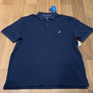 Nautical Navy Blue Size XL 100% Cotton New With Tags mens Shirt